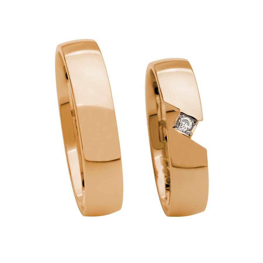 Wedding rings 333 Rotgold 514237-50