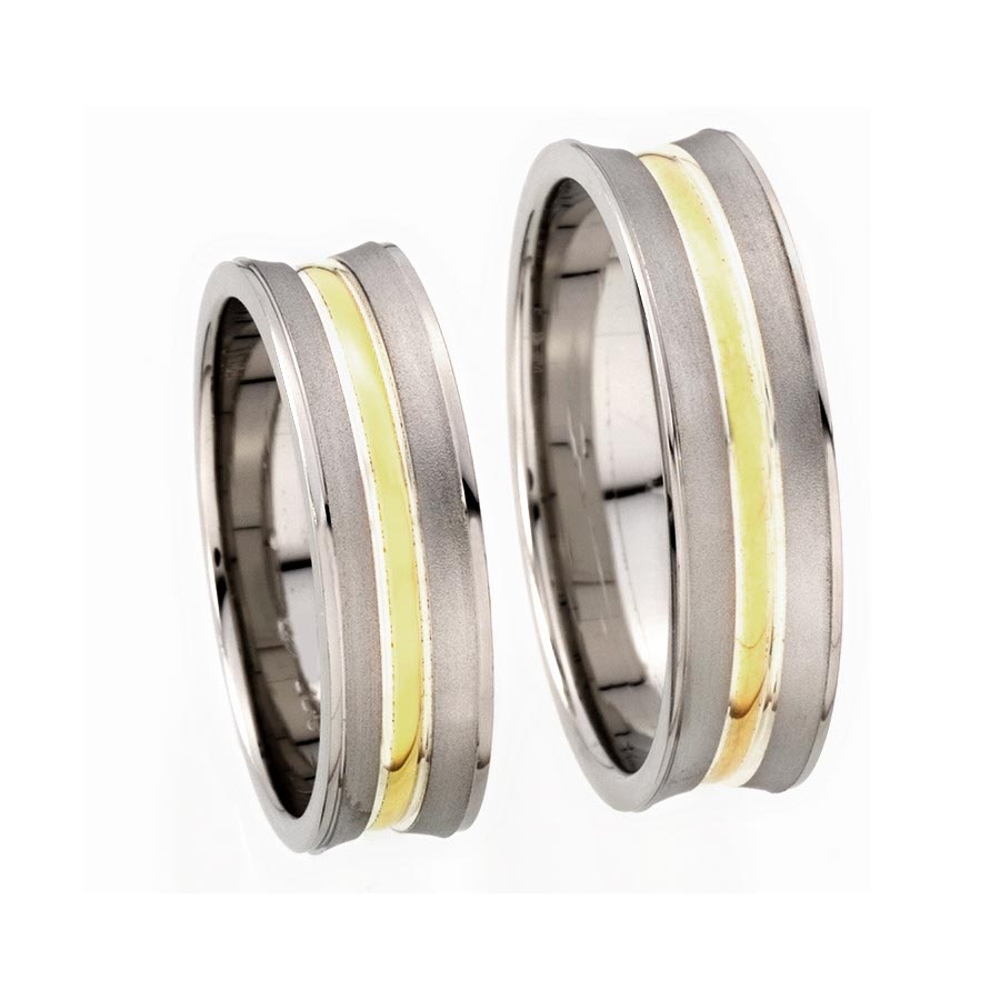 Wedding rings 925 Silber, 333 Gelbgold 514393-60