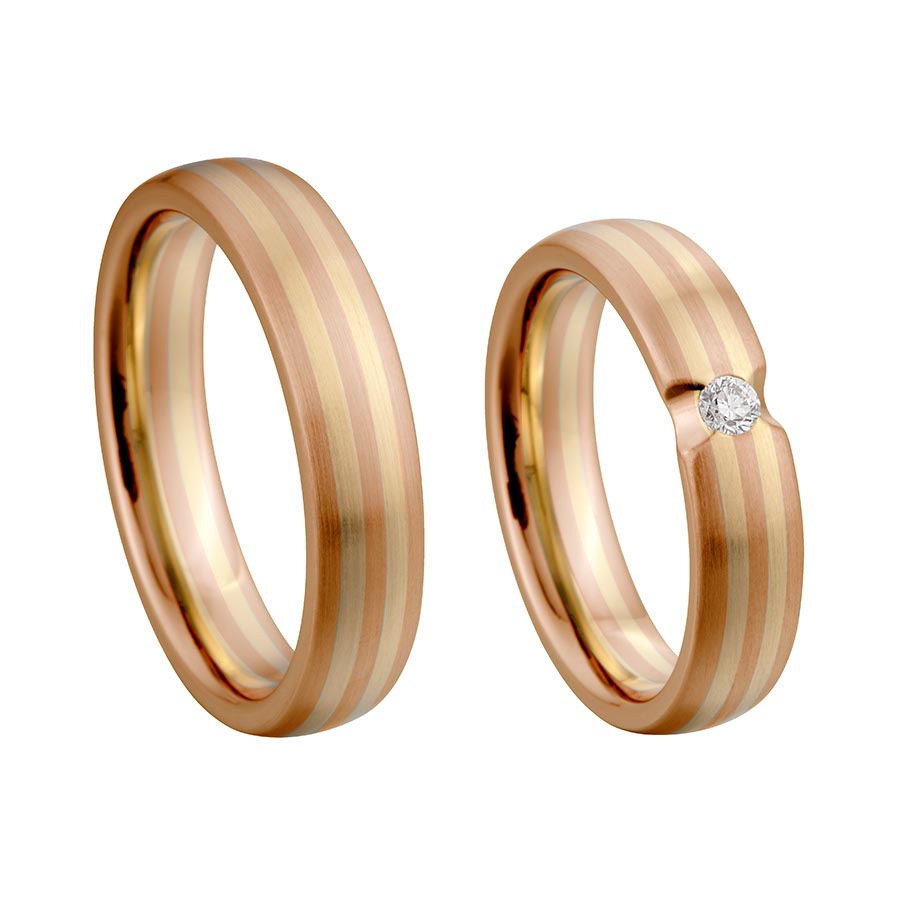 Wedding rings 333 Gelbgold, Rotgold 514735-50