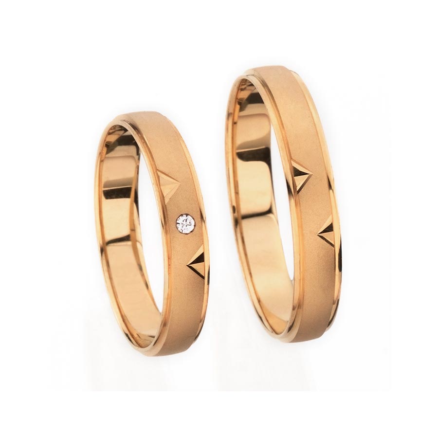 Wedding rings 585 Rotgold 515150-40
