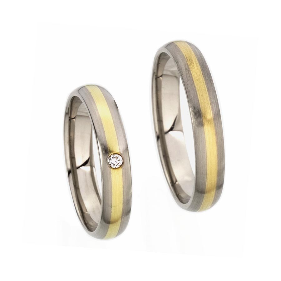 Wedding rings 750 Gelbgold, Weißgold+Pd 517218-30