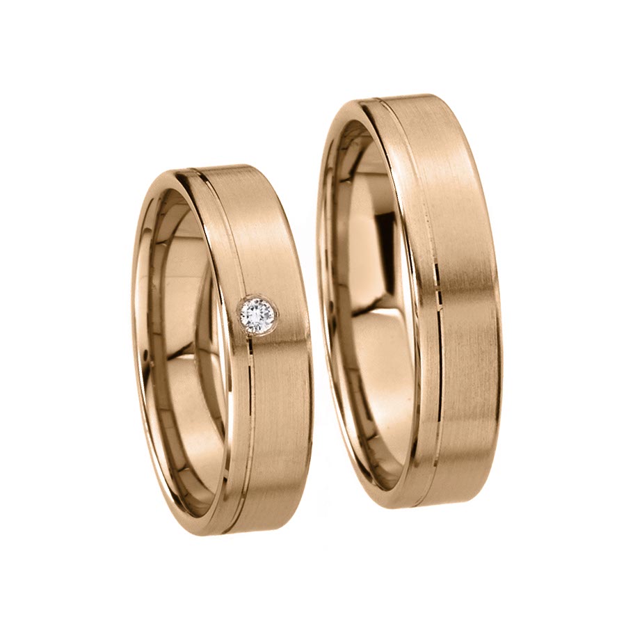 Wedding rings 585 Rotgold 517312-50