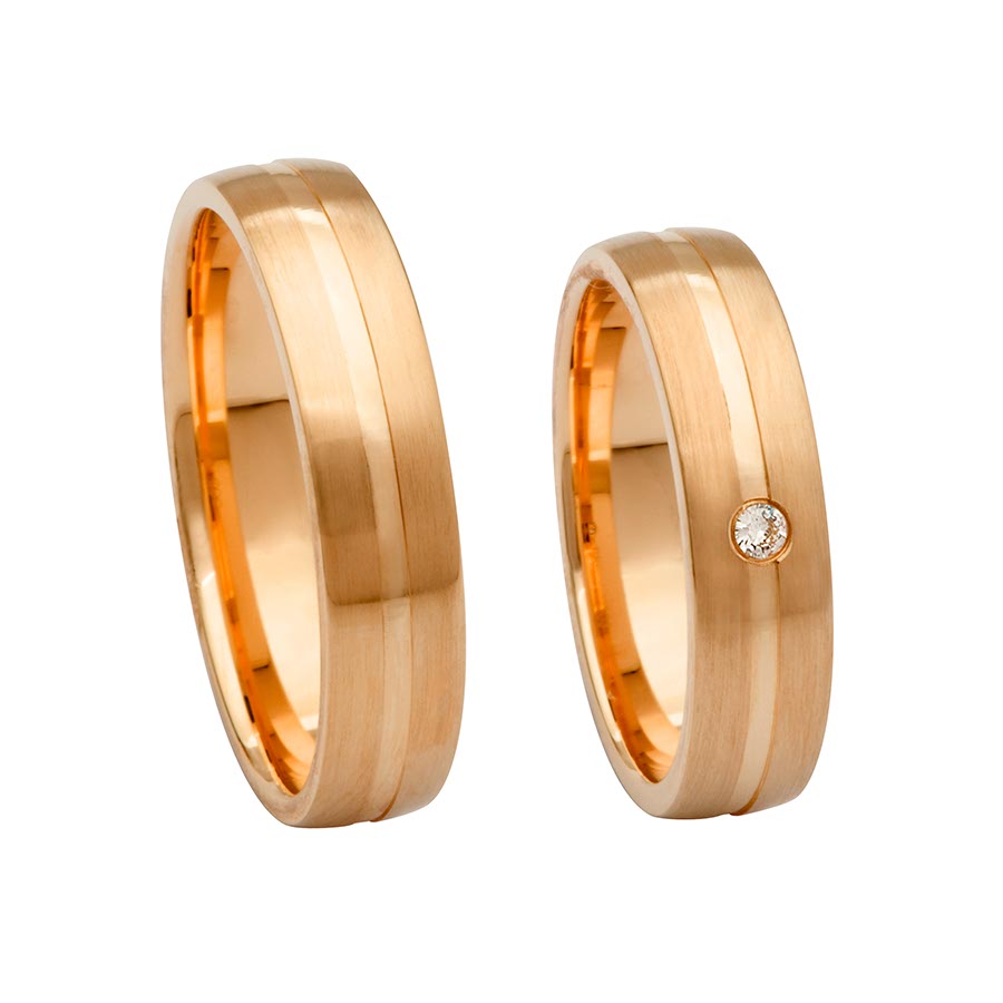Wedding rings 585 Rotgold 517316-50