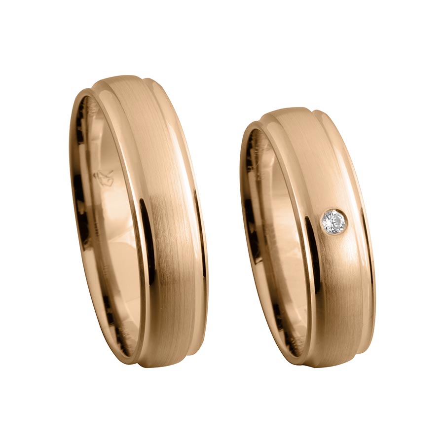 Wedding rings 333 Rotgold 517327-55