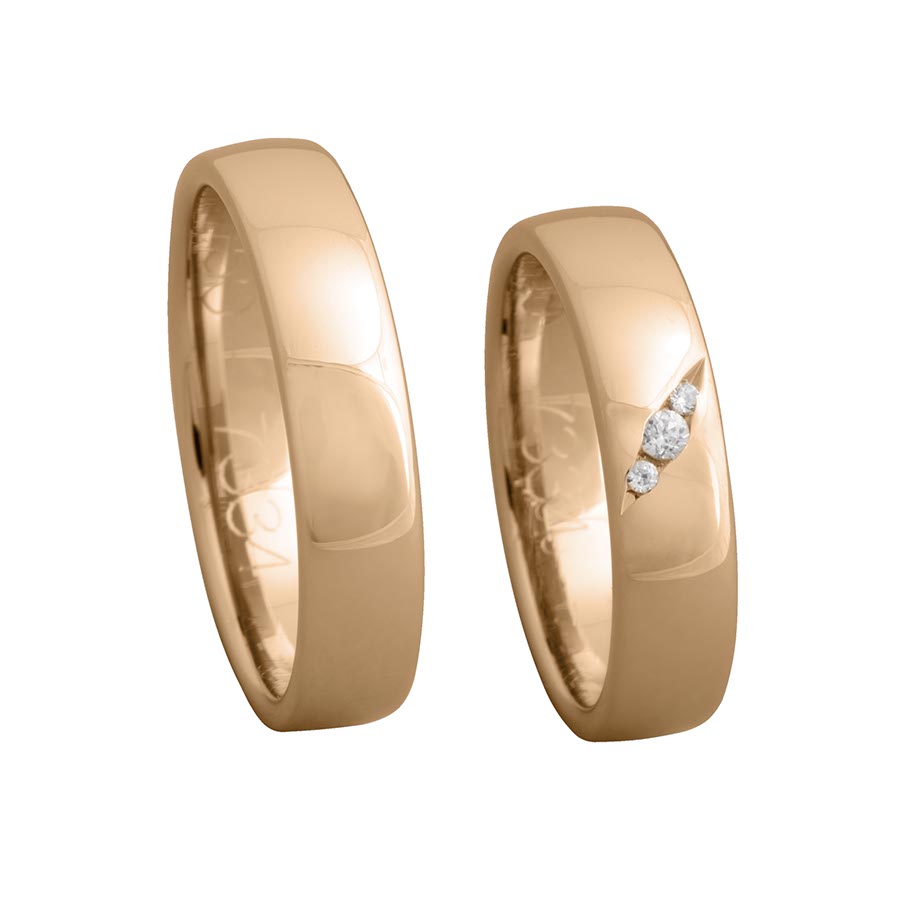 Wedding rings 333 Rotgold 517334-50