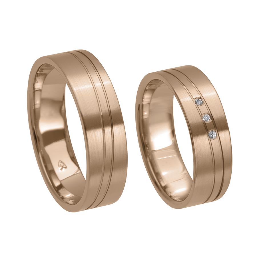 Wedding rings 333 Rotgold 517360-60