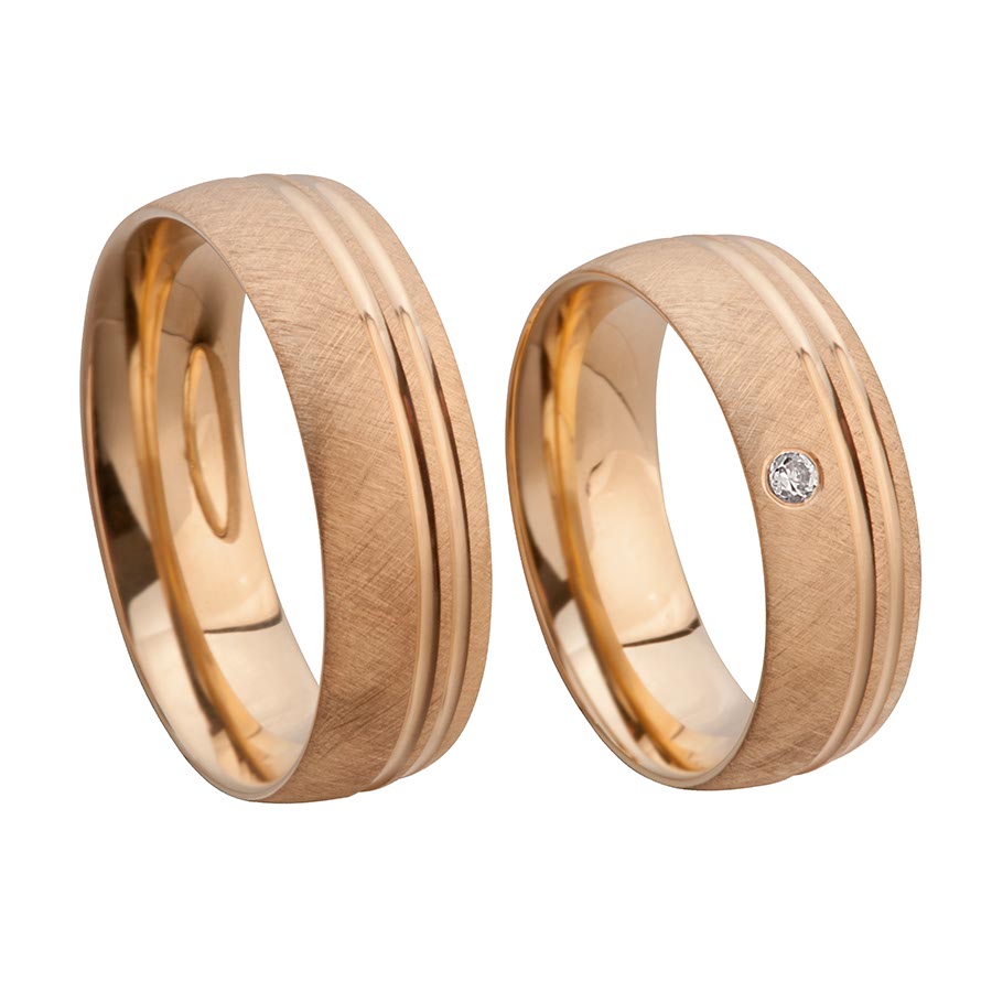 Wedding rings 333 Rotgold 517372-70