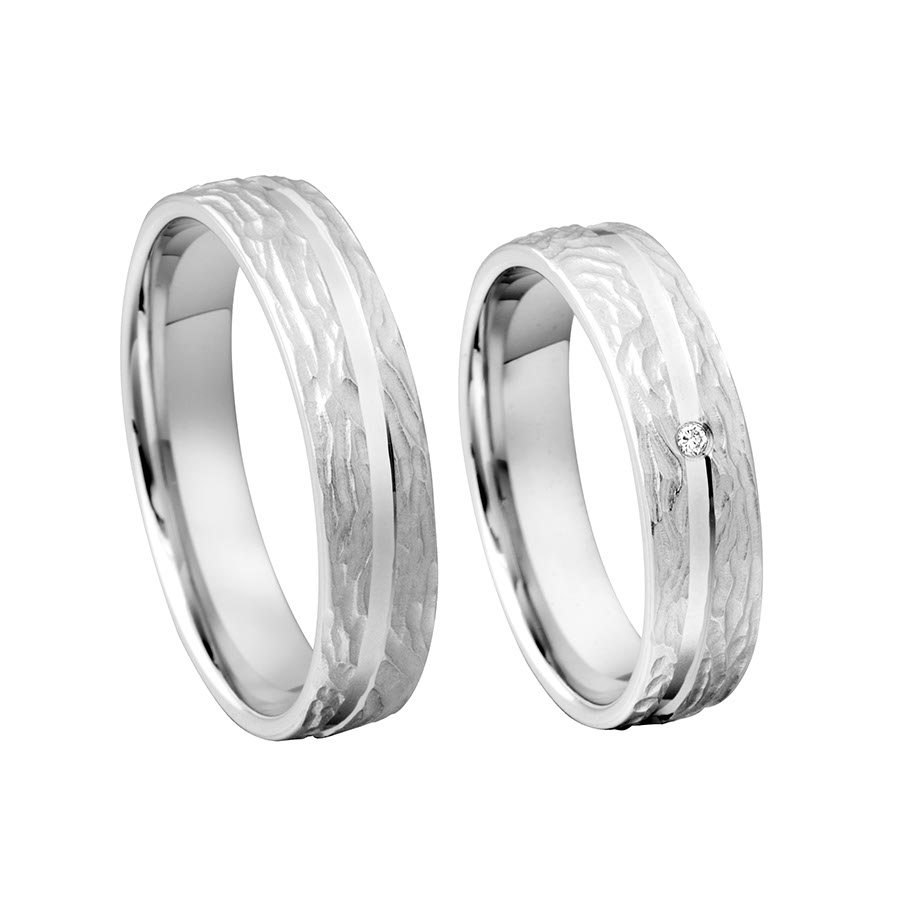Wedding rings 375 Weißgold 517382-50