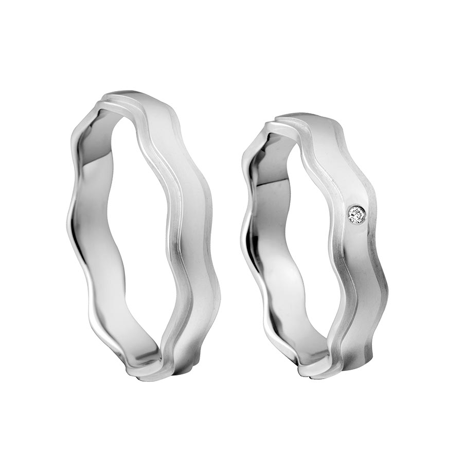 Wedding rings 375 Weißgold 517384-45