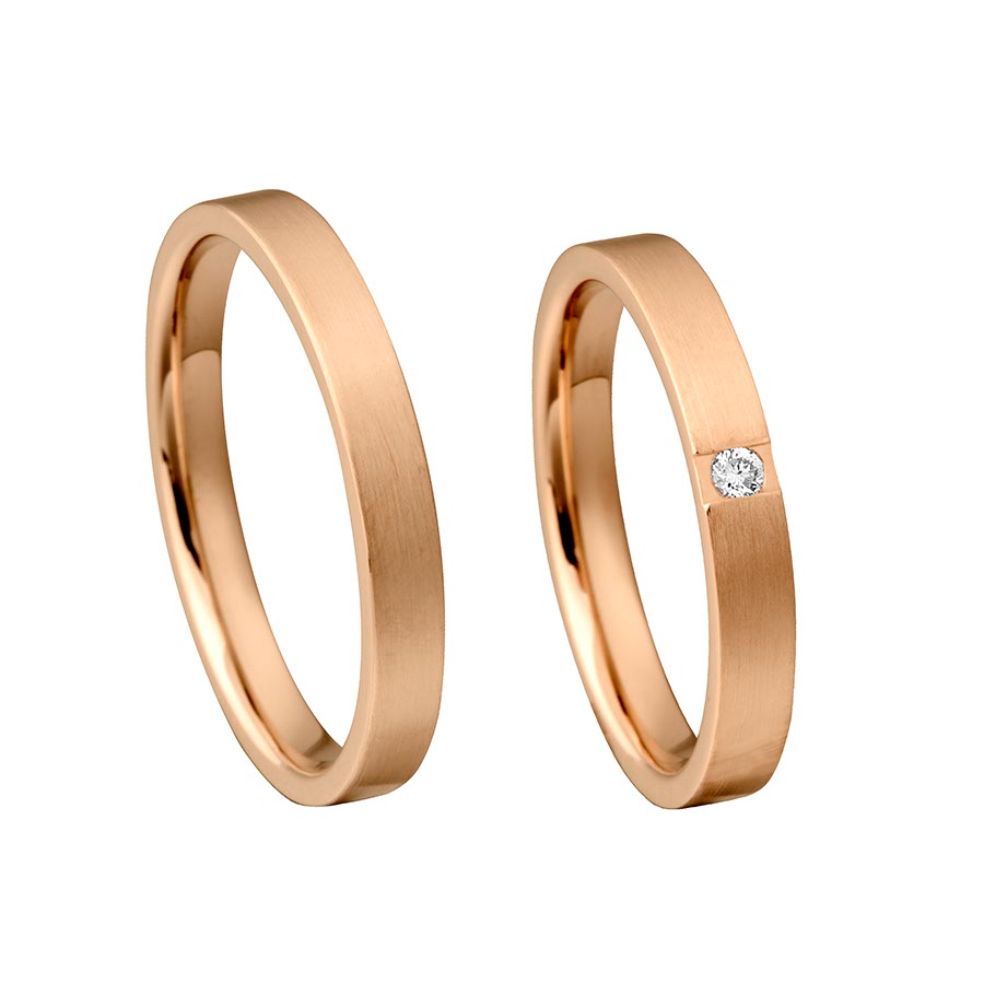 Wedding rings 375 Rotgold 517387-30