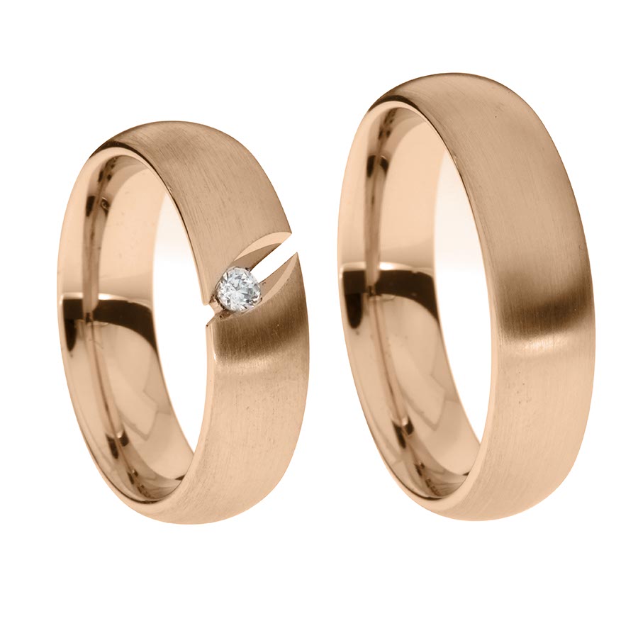 Wedding rings 333 Rotgold 517414-60