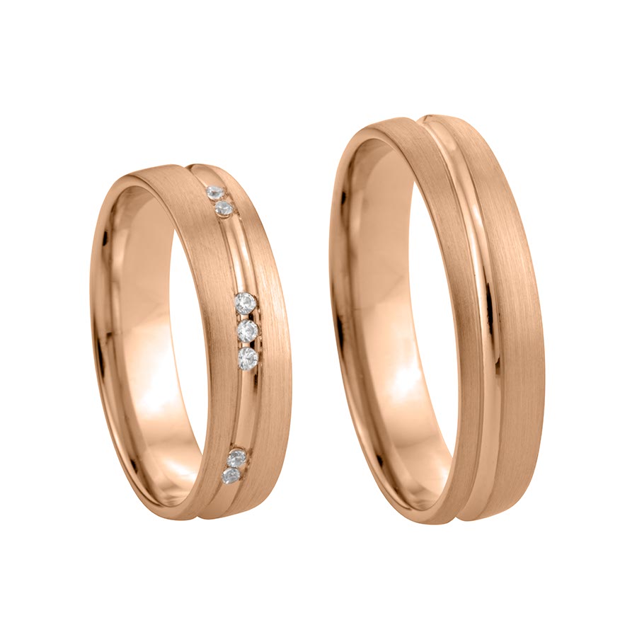 Wedding rings 333 Rotgold 517449-50