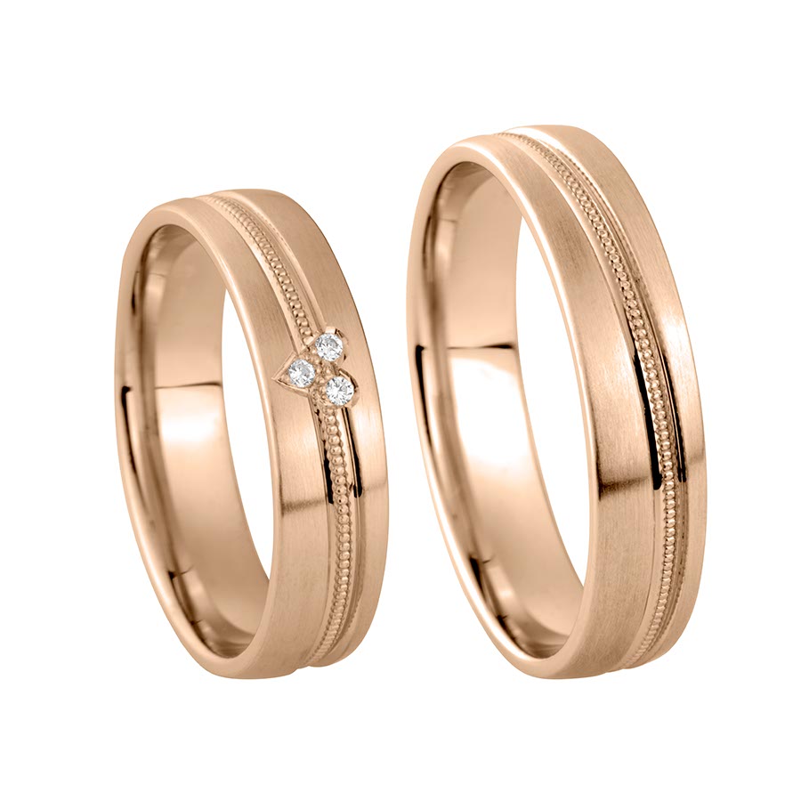 Wedding rings 333 Rotgold