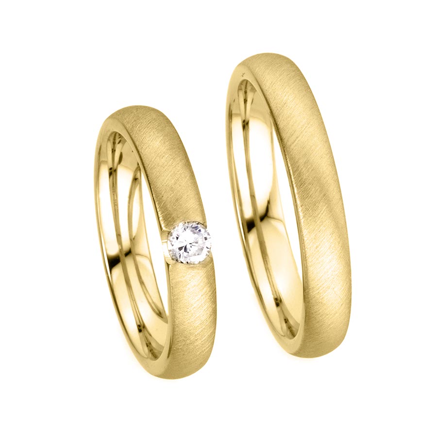 Wedding rings 585 Gelbgold