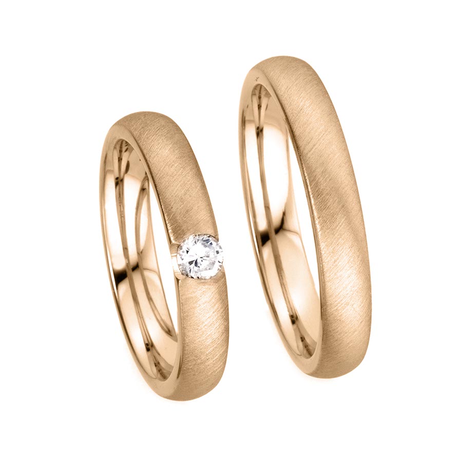 Wedding rings 585 Rotgold 518010-40