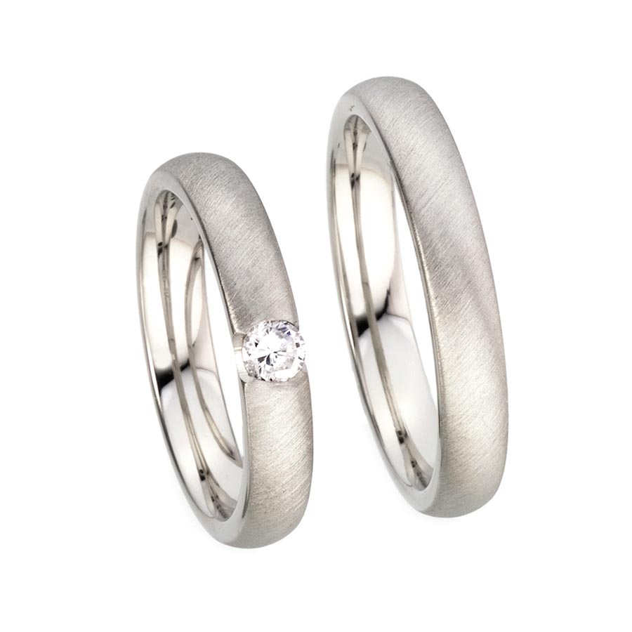 Wedding rings 585 Weißgold 