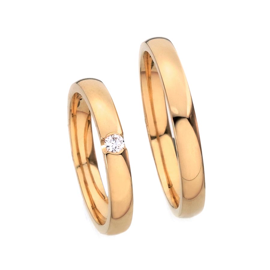 Wedding rings 585 Rotgold 518019-30