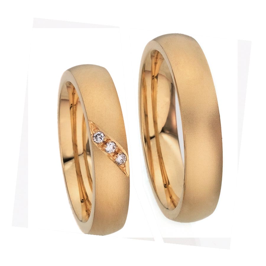 Wedding rings 585 Rotgold 518022-50