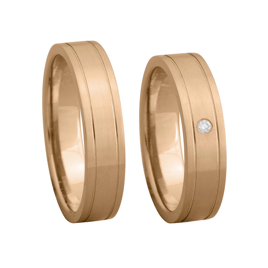 Wedding rings 585 Rotgold 518106-50