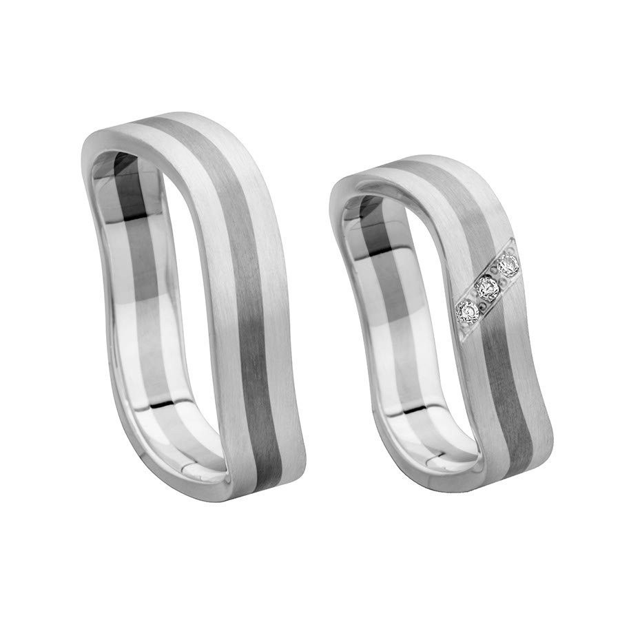 Wedding rings 500 Palladium, 925 Silber 518115-48