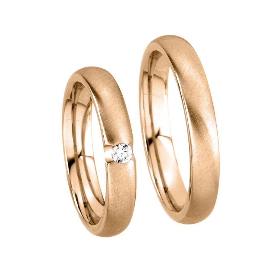 Wedding rings 585 Rotgold 519001-40
