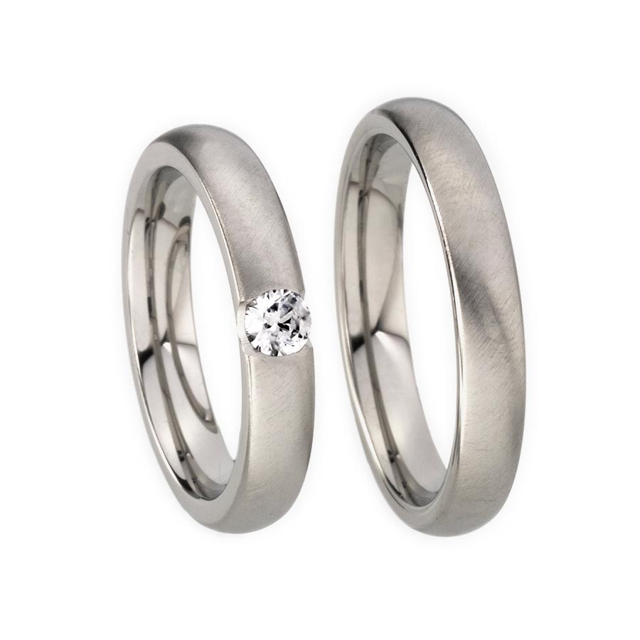 Wedding rings 950 Platin