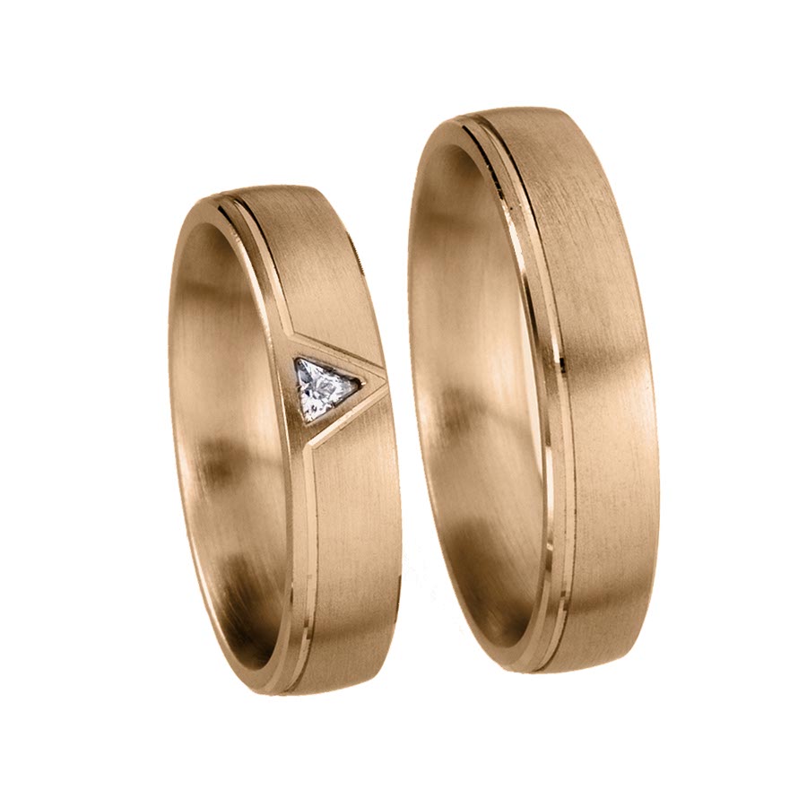 Wedding rings 585 Rotgold 519005-50